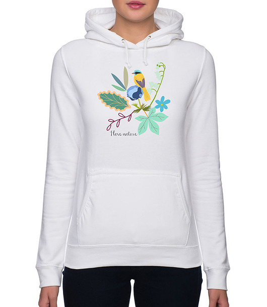 Bluza damska. Kwiaty i ptaki Love Life and Forest