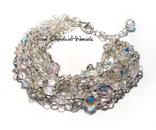 Ekskluzywna bransoleta z kryształami Swarovski Gosia Chruściel-Waniek
