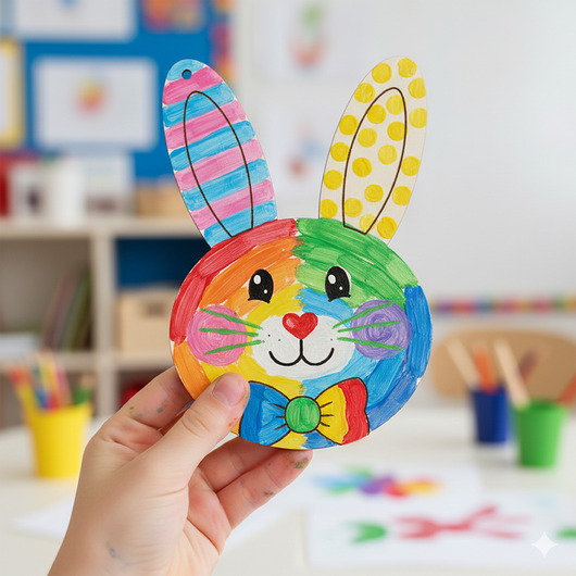 ozdoby wielkanocne Drewniany Obraz Zawieszka zajączek królik do malowania decoupage 10szt 15cm