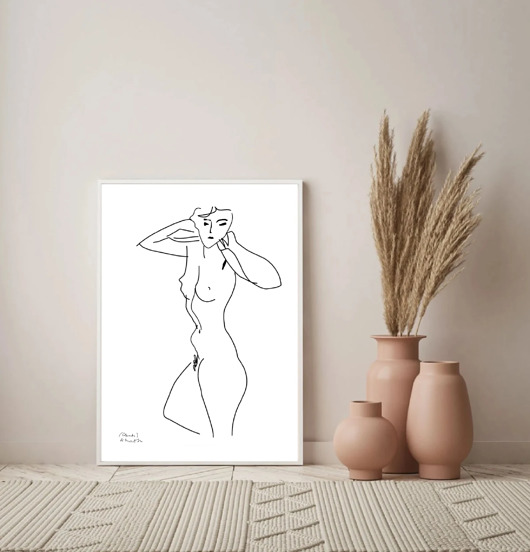 grafiki i ilustracje PLAKAT kobieta, Matisse, ilustracja, grafika