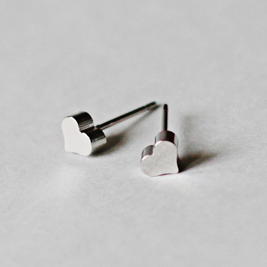 kolczyki - inne Kolczyki srebrne Little Heart to Love v 2