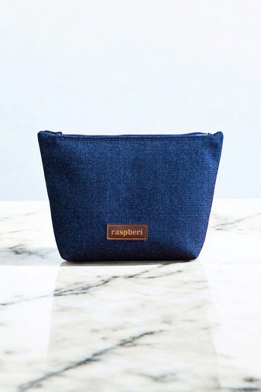 kosmetyczki Granatowa kosmetyczka MAXI