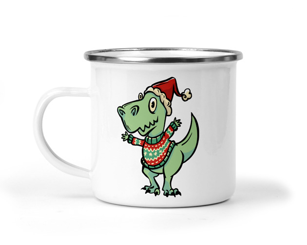 kubki Świąteczny  kubek metalowy 15 dino