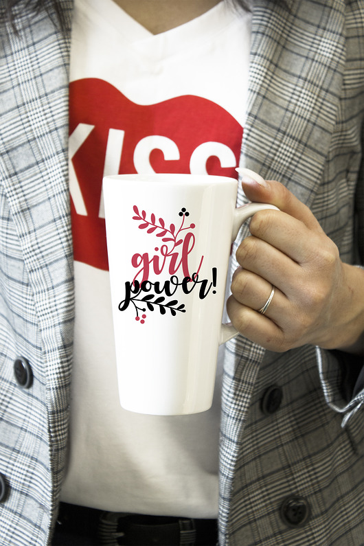 Kubek Latte girl power! AllbagAllprints