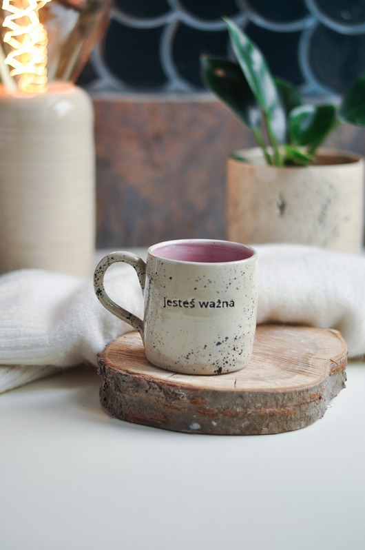 kubki Ceramiczny Kubek 250 ml "Jesteś Ważna"