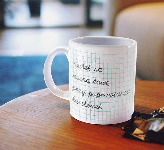 Kubek z nadrukiem - KUBEK NA MOCNĄ KAWĘ AllbagAllprints