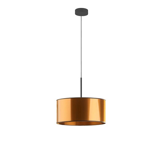 lampy wiszące Czarno-miedziana lampa wisząca w stylu loftowym SINTRA MIRROR 30 cm