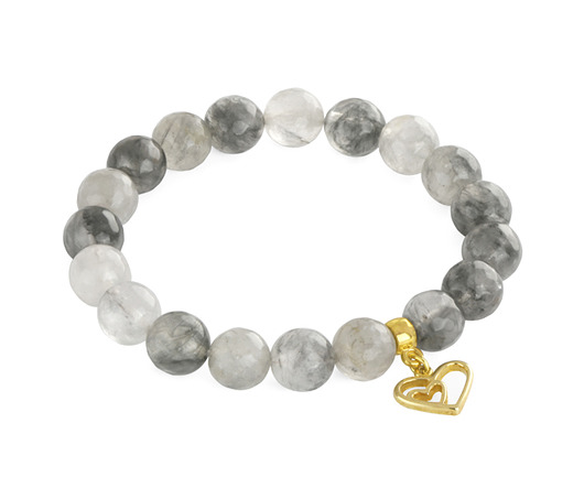 Grey quartz with heart. Lavoga
