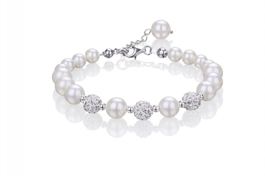 BRANSOLETKA z pereł stopniowanych KPS9b Coccola JEWELLERY