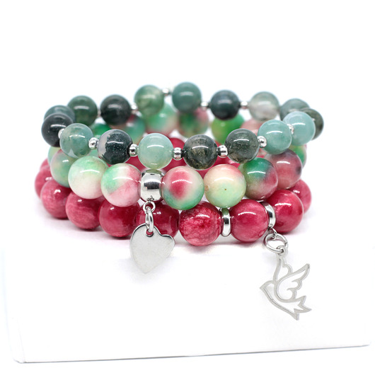 Zestaw bransoletek Colors of Nature multi #04 Kociokwik Jewelry