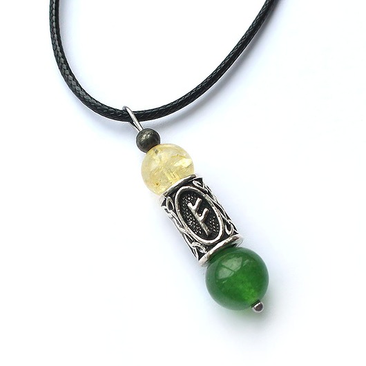 wisiory Na finanse - Fehu, jadeit, piryt, cytryn