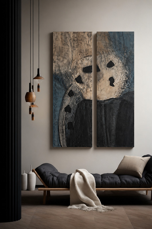 obrazy Dyptyk - zestaw 2 obrazów na płótnie 80x120cm