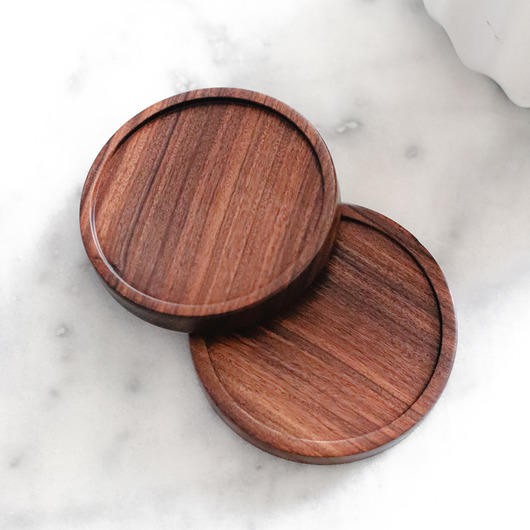 podkładki do kuchni Drewniane, okrągłe podstawki pod kubek