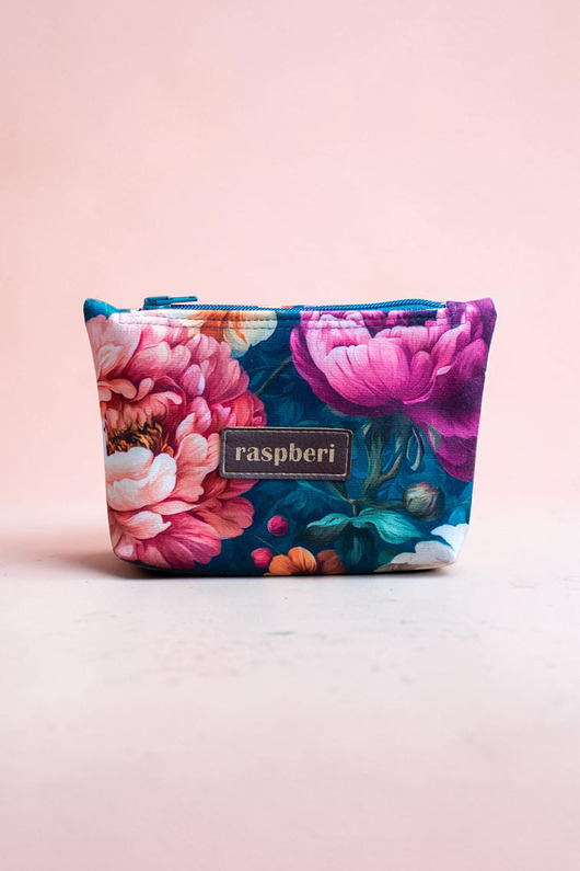 pokrowce i etui - na klucze Etui na klucze z weluru w peonie