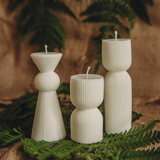 świeczniki i świece Świeca sojowa Kolumna zestaw