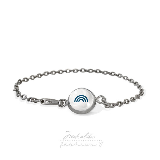 bransoletki ze szkła Tęcza- bransoletka boho style simple