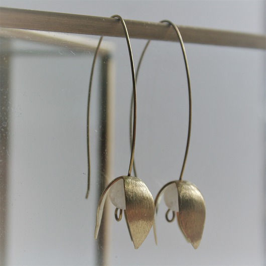 kolczyki wire wrapping Kolczyki-dzwonki