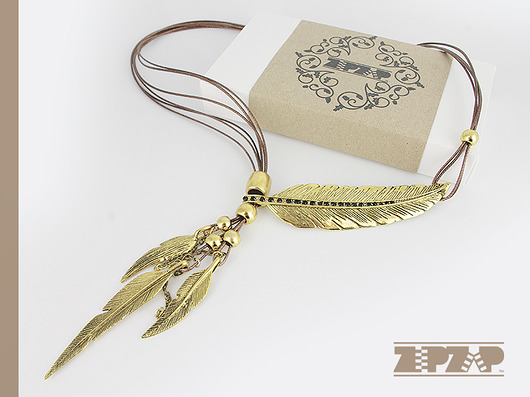 ZIPZAP bogaty naszyjnik BOHO STEEL gxnet