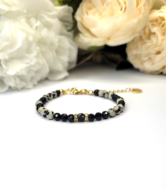 bransoletki z kamieni naturalnych Elegancka bransoletka z Turmalinem