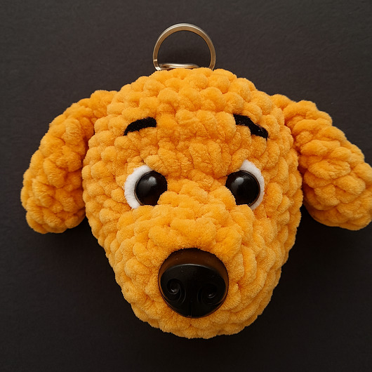 breloki Brelok głowa psa wys 9cm