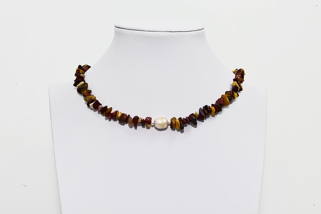 chokery Choker  Naszyjnik Mokait  Kamień naturalny