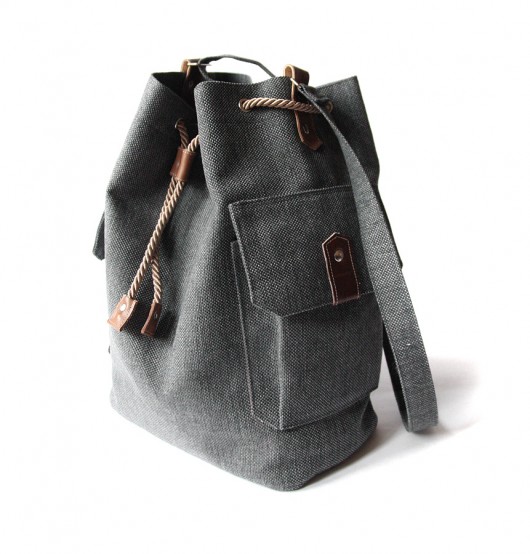 torba -grey&chocolate&dots-dla Doroty elfagado