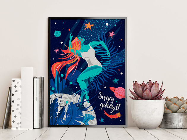 plakaty Plakat "Sięgaj gwiazd!"