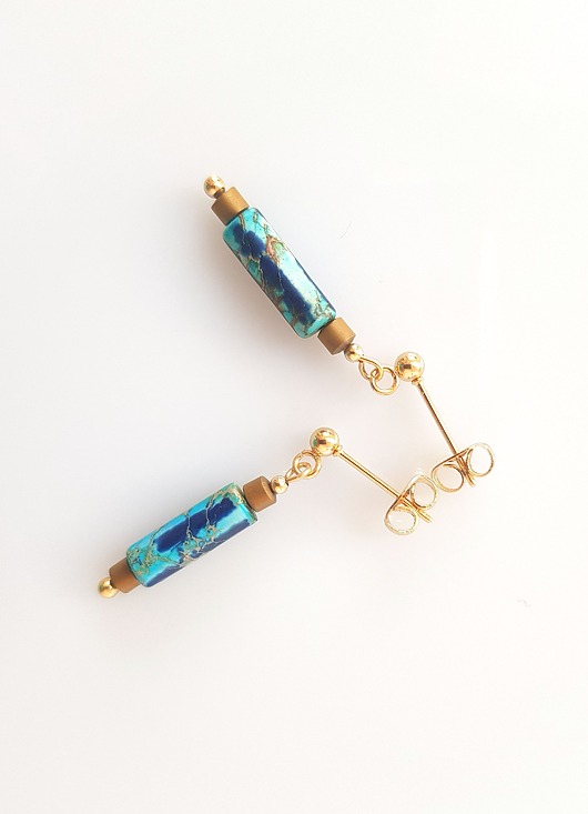 kolczyki z kamieniami Kolczyki Seaside Story Again v 2