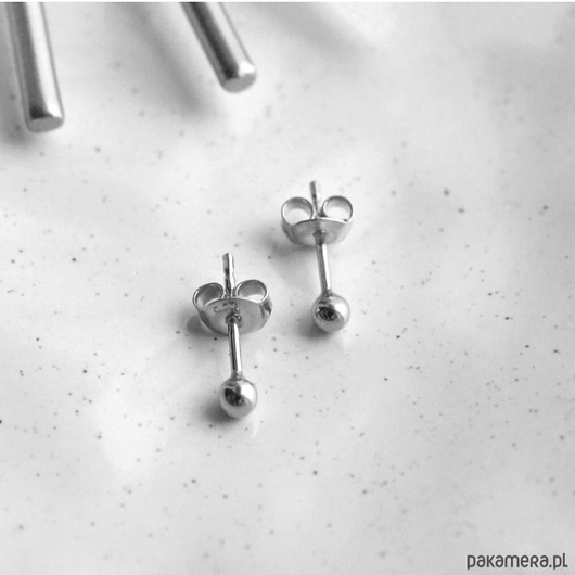 kolczyki srebrne Kolczyki Malutkie Kulki Srebro 925
