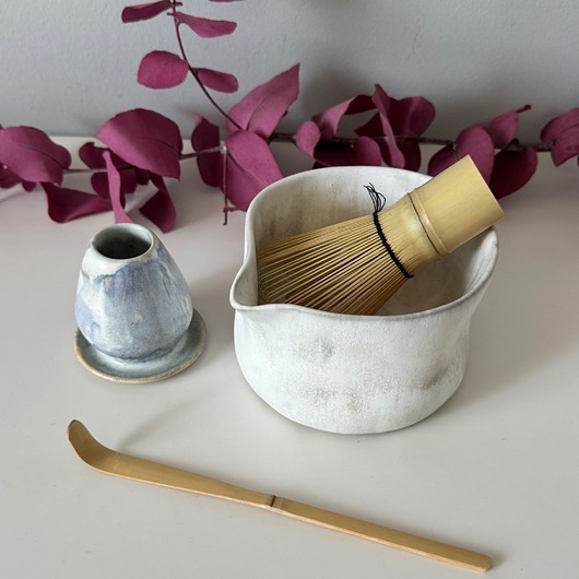 kubki Zestaw do matcha (matchawan + stojak)