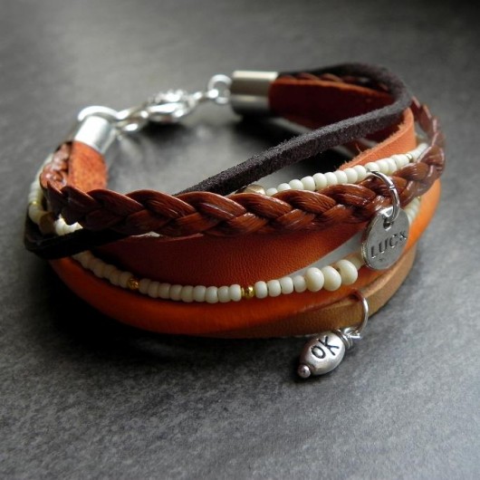 boho brown&orange Lahovska