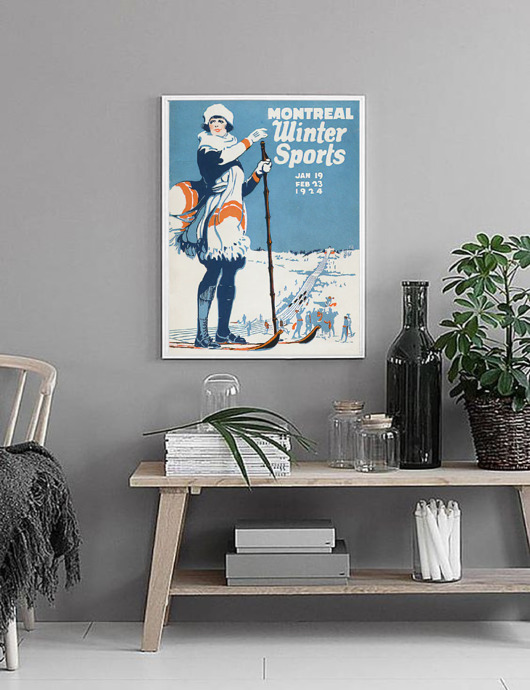 plakaty PLAKAT GÓRY narty SKI zimowy sport