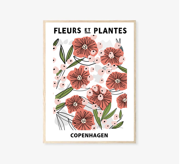 plakaty PLAKAT wystawowy, kwiaty, wiosenny, grafika