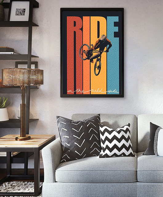 plakaty Ride on the wild side - plakat MTB