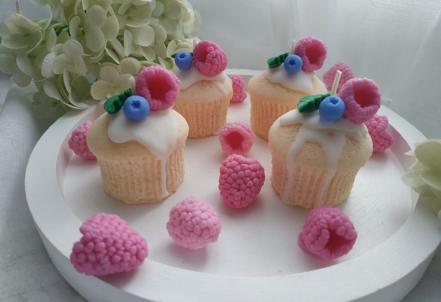 świeczniki i świece Świece sojowe babeczki