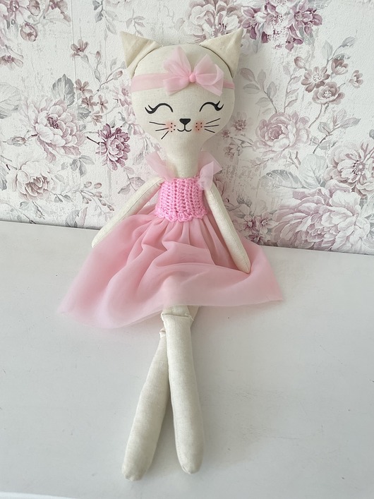misie i maskotki Maskotka Kotek Zosia 60 cm