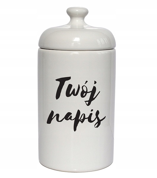 pojemniki kuchenne Personalizowany pojemnik z twoim napisem