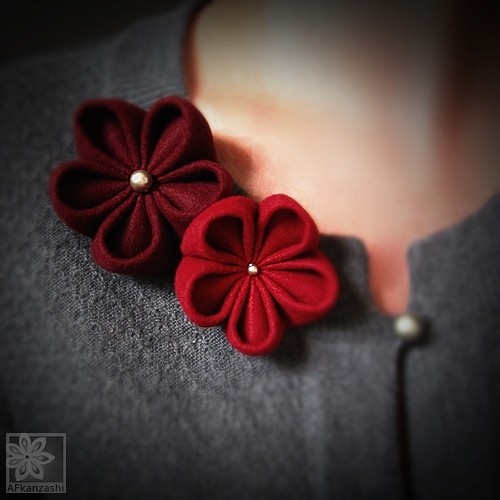 Double- Winne Czerwienie AFkanzashi