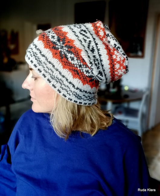 czapki damskie czapka damska w norweskim stylu we wzory