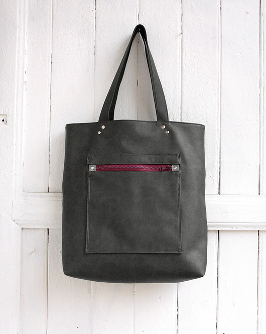 torba xl -graphite&burgundy- elfagado