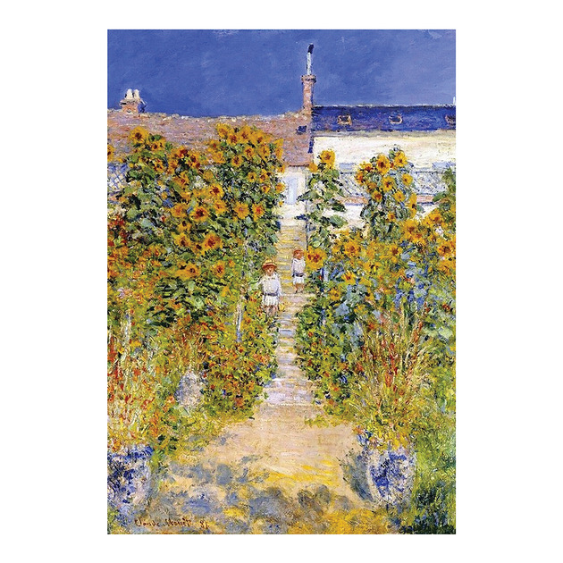 kartki okolicznościowe - wydruki Kartka Premium - Claude Monet "Ogród artysty w V
