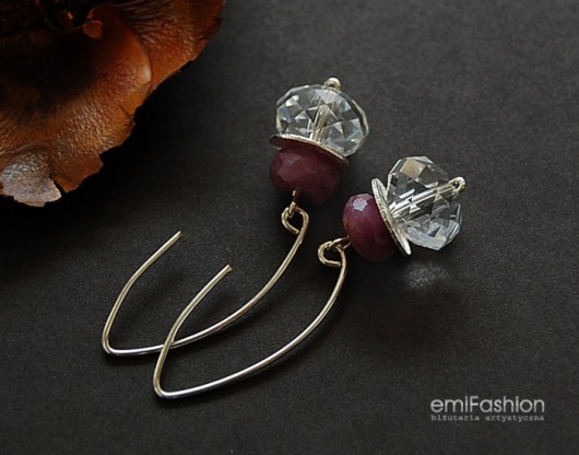 Rubin i kryształ Swarovski MAREMI Jewelry