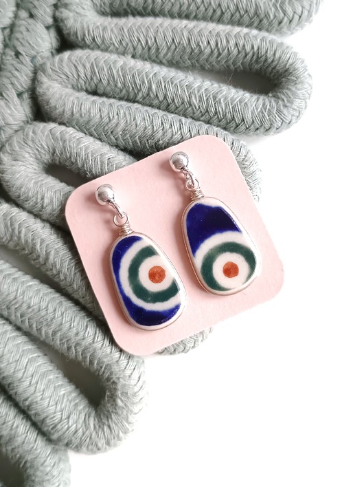 kolczyki ceramiczne Kolczyki ceramiczne Bolesławiec