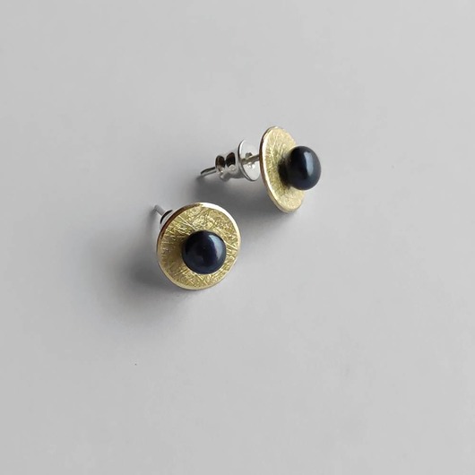 kolczyki z kamieniami Kolczyki OKRĄG