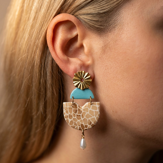 kolczyki pozłacane Piękne, oryginalne kolczyki pozłacane ze zwierzęcym motywem