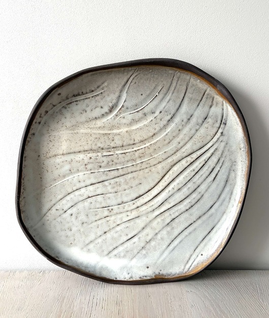 patery i talerze Unikatowa patera Snow