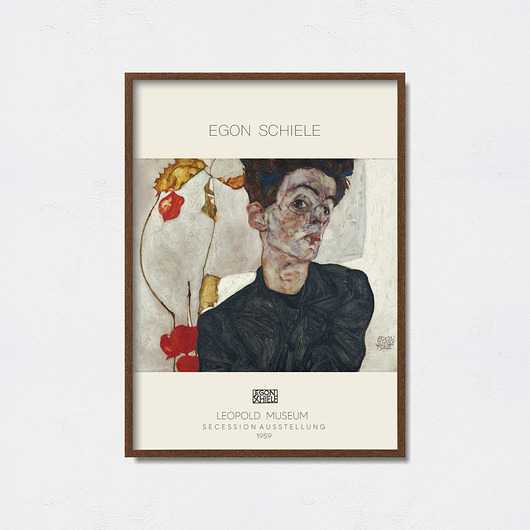 Egon Schiele plakat do wystawy Pas De LArt