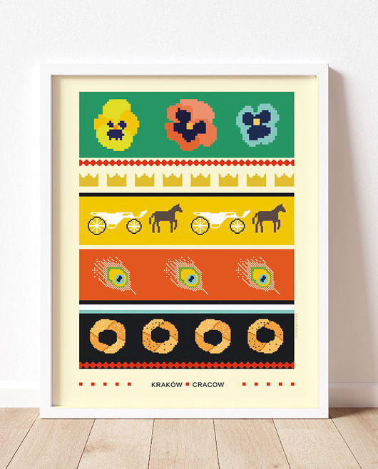 plakaty Plakat Kraków, plakaty z miastami