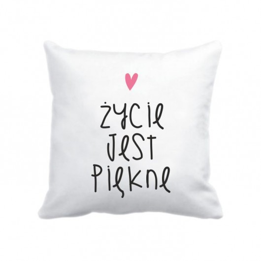 poszewka. życie jest piękne Love Life and Forest