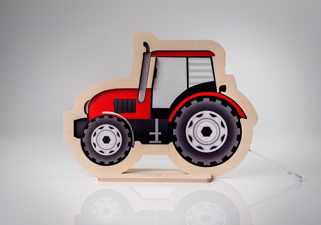 lampy do pokoju dziecka Lampka nocna Unky - Traktor